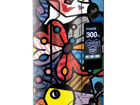 Butterfly Stained Glass Wismec RX Gen 3 Skin on Sale