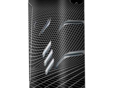 Abstract Lines On Black Smok T-Priv Skin Fashion